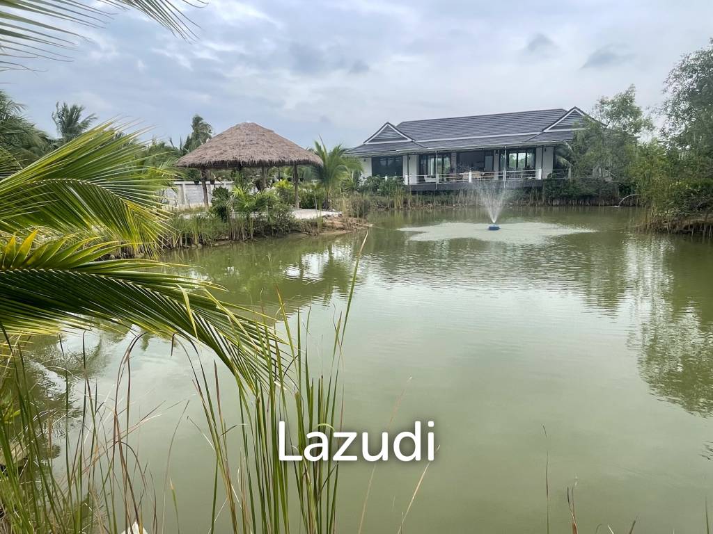 7,790 sq m plot of land / private fish pond / 420 sq m living and terrace space