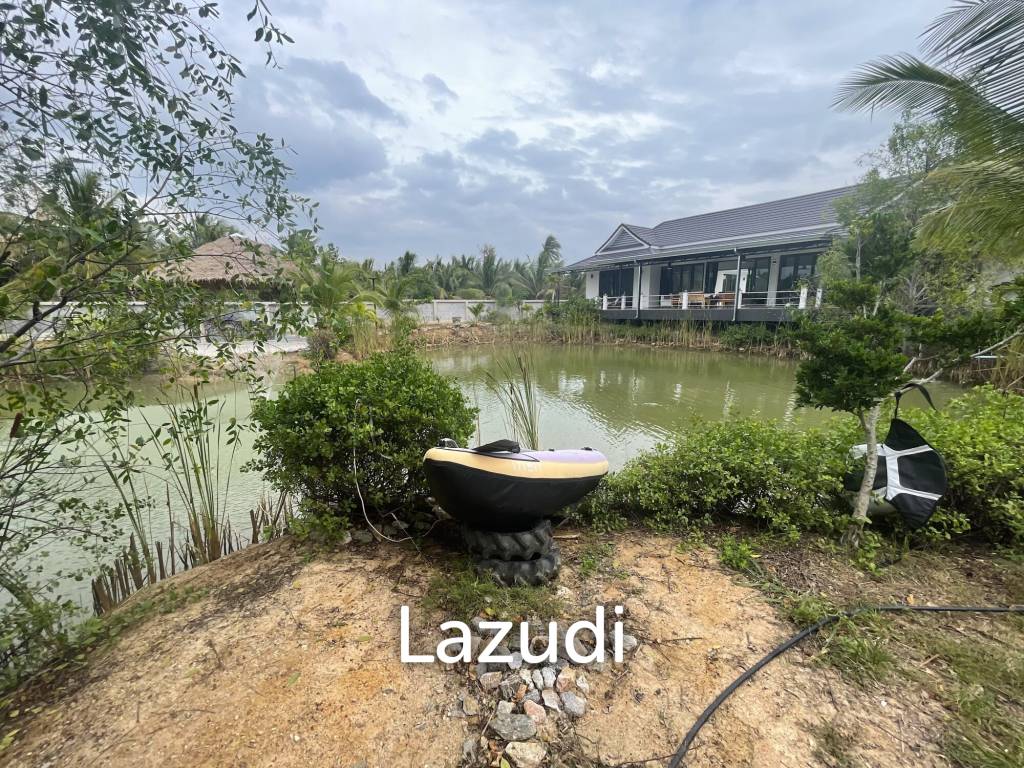 7,790 sq m plot of land / private fish pond / 420 sq m living and terrace space