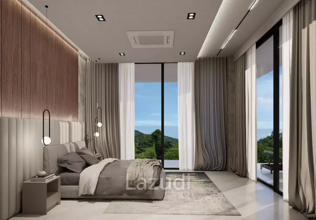 Ultra-Luxury 4-Bedroom Sea View Villa in Bophut Hills