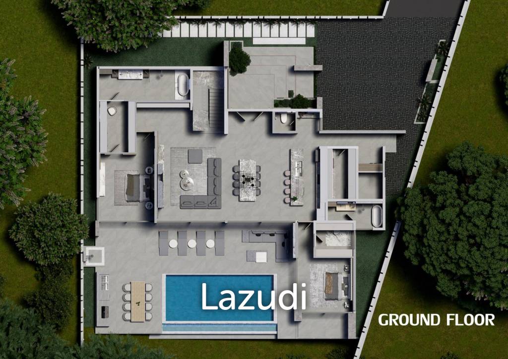 Ultra-Luxury 4-Bedroom Sea View Villa in Bophut Hills