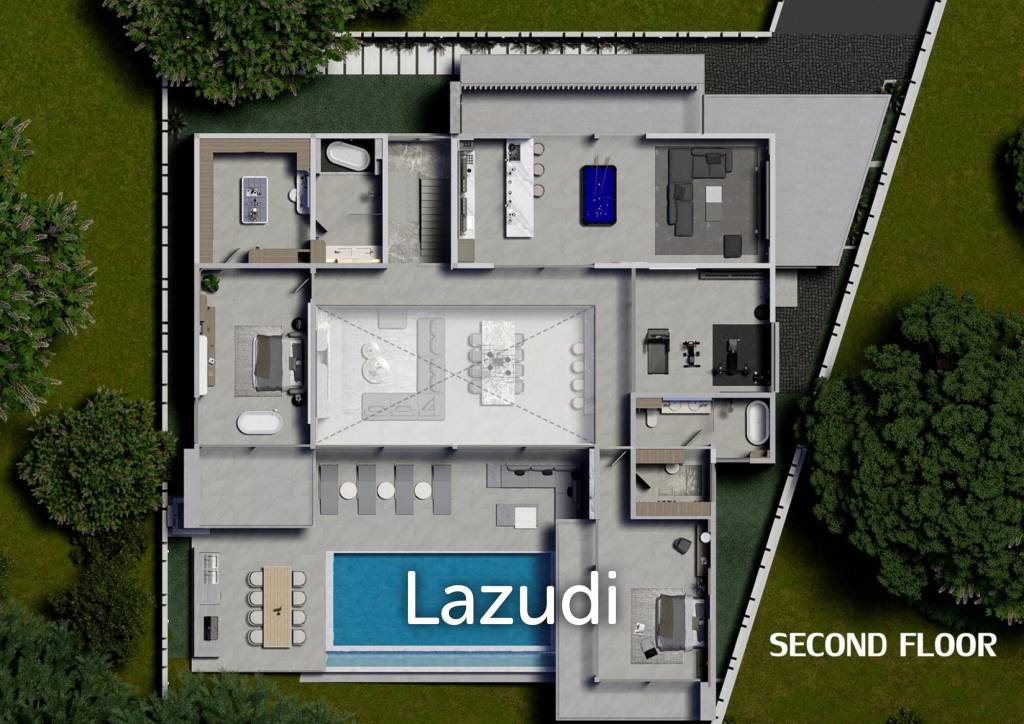 Ultra-Luxury 4-Bedroom Sea View Villa in Bophut Hills