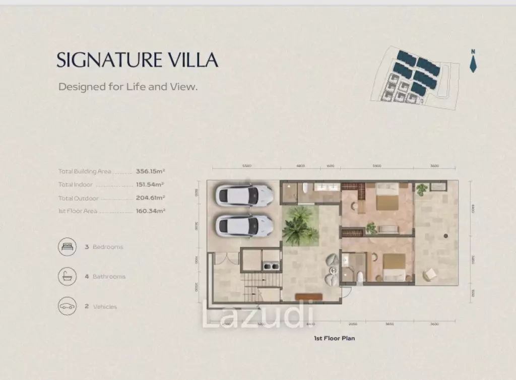 The Crest | Modern 3-Bedroom Villas with Beachfront Facilities