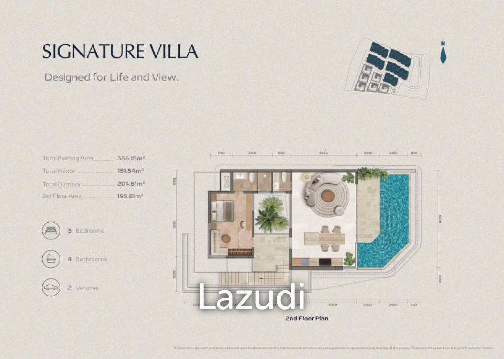 The Crest | Modern 3-Bedroom Villas with Beachfront Facilities