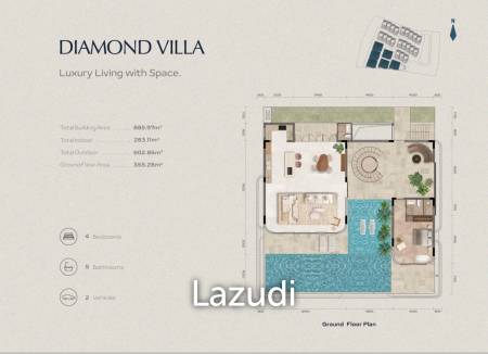 The Crest | Modern 4-Bedroom Sea View Villas with Beachfront Facilities