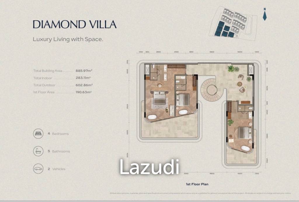 The Crest | Modern 4-Bedroom Sea View Villas with Beachfront Facilities