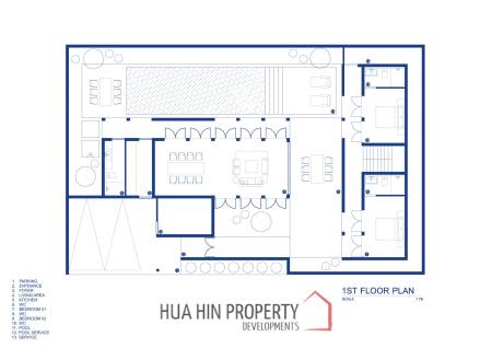 New Modern House 5 bedroom pool villa in Thap Tai Hua Hin