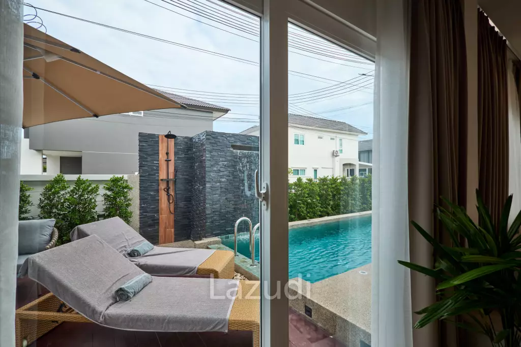 Brand-New 2-Storey House with Private Pool for Rent & Sale in Chalong