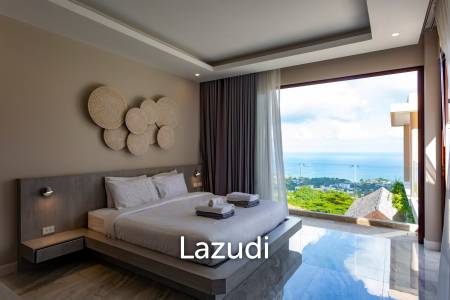 Elevated 3-Bedroom Sea View Villa in Chaweng with Private Pool