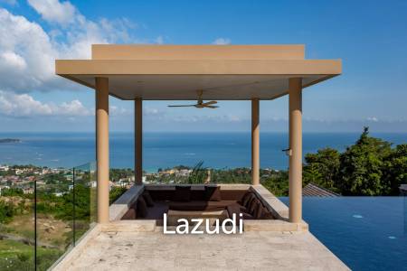 Elevated 3-Bedroom Sea View Villa in Chaweng with Private Pool
