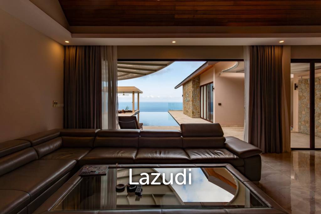 Elevated 3-Bedroom Sea View Villa in Chaweng with Private Pool