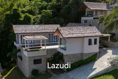 Elevated 3-Bedroom Sea View Villa in Chaweng with Private Pool