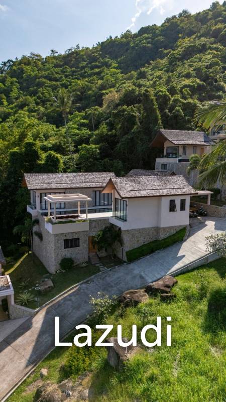 Elevated 3-Bedroom Sea View Villa in Chaweng with Private Pool