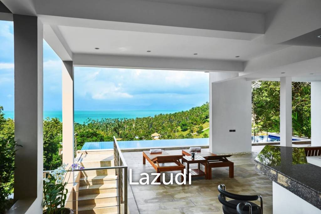 4-Bedroom Modern Pool Villa with Sea View in Ban Tai