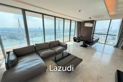 225 sqm river view 3 bed condo The Pano Yannawa floor 24