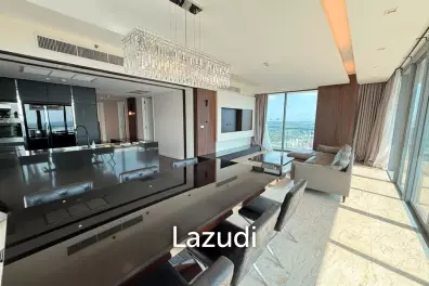 225 sqm river view 3 bed condo The Pano Yannawa floor 24