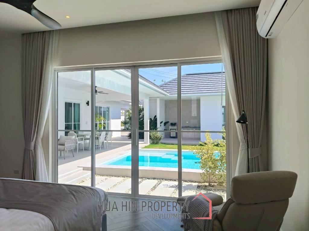 New Custom Model pool villa with solar in Thap Tai Hua Hin