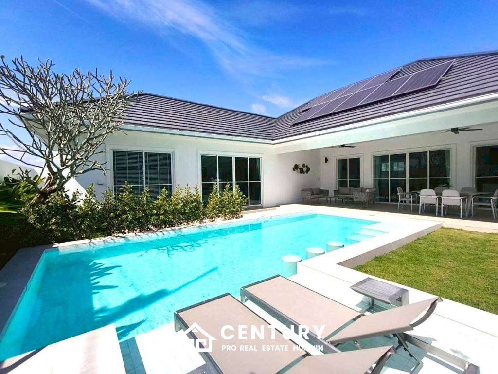 New Custom Model pool villa with solar in Thap Tai Hua Hin