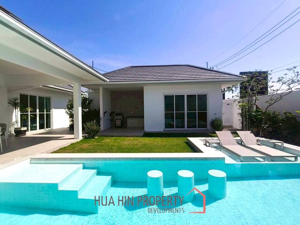 New Custom Model pool villa with solar in Thap Tai Hua Hin