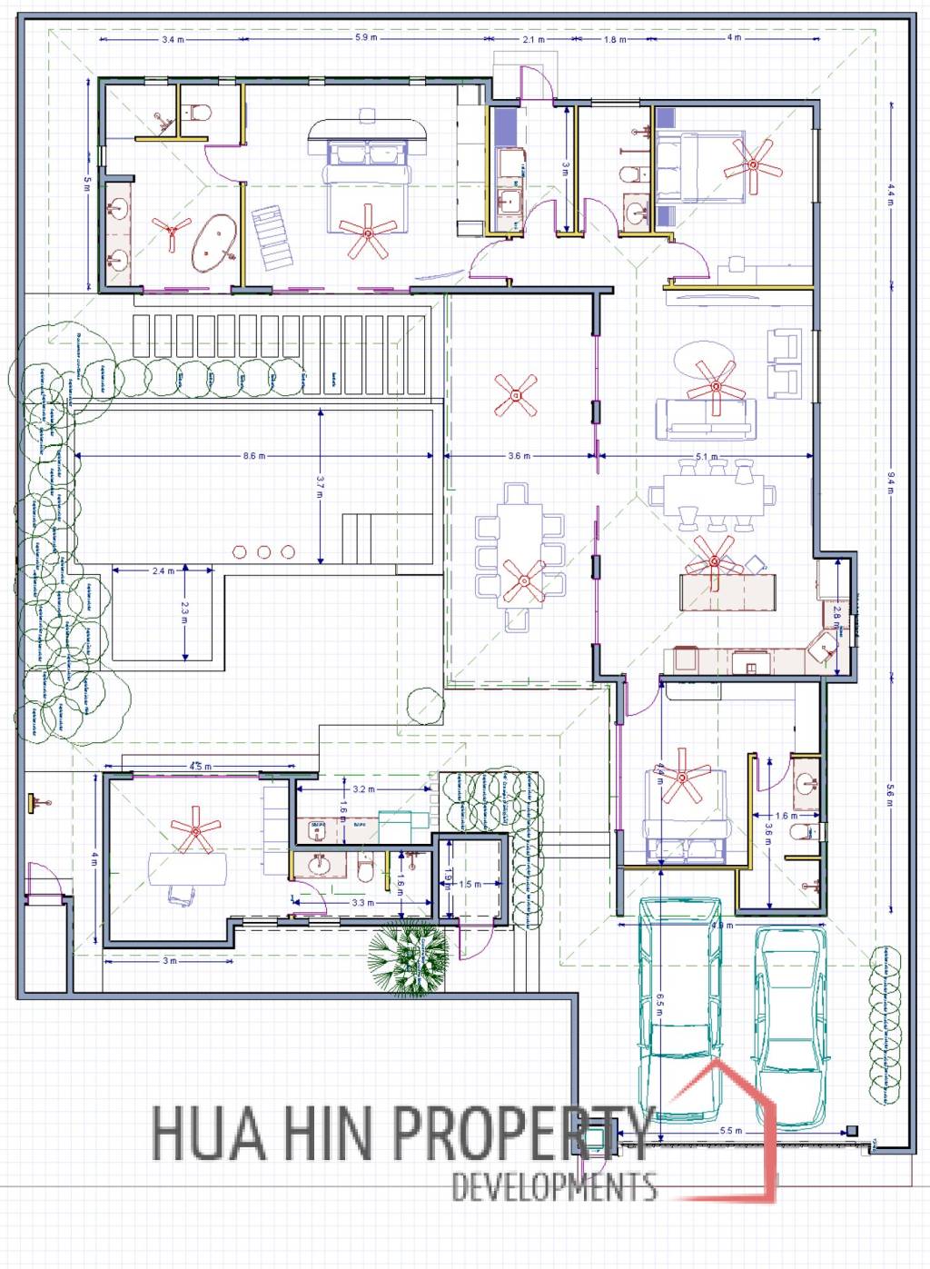 New Custom Model pool villa with solar in Thap Tai Hua Hin