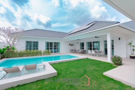 New Custom Model pool villa with solar in Thap Tai Hua Hin
