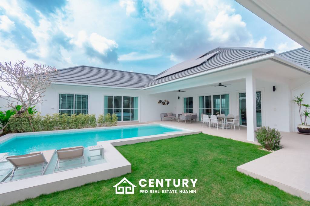 New Custom Model pool villa with solar in Thap Tai Hua Hin