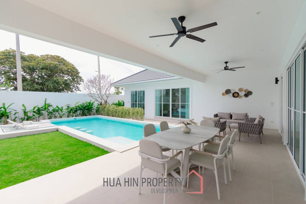 New Custom Model pool villa with solar in Thap Tai Hua Hin