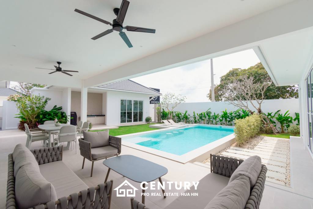 New Custom Model pool villa with solar in Thap Tai Hua Hin