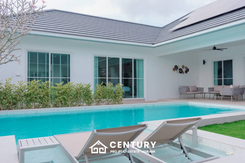 New Custom Model pool villa with solar in Thap Tai Hua Hin