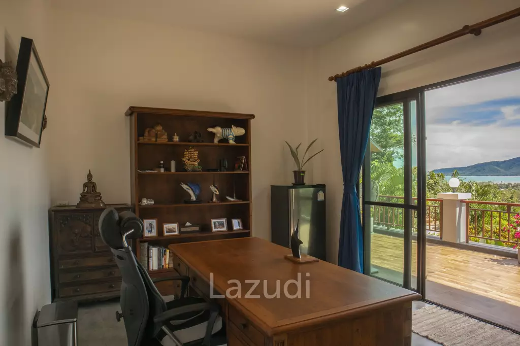 Hillside Pool Villa with Panoramic Sea and Island Views on 7,000 sqm of Land for Sale