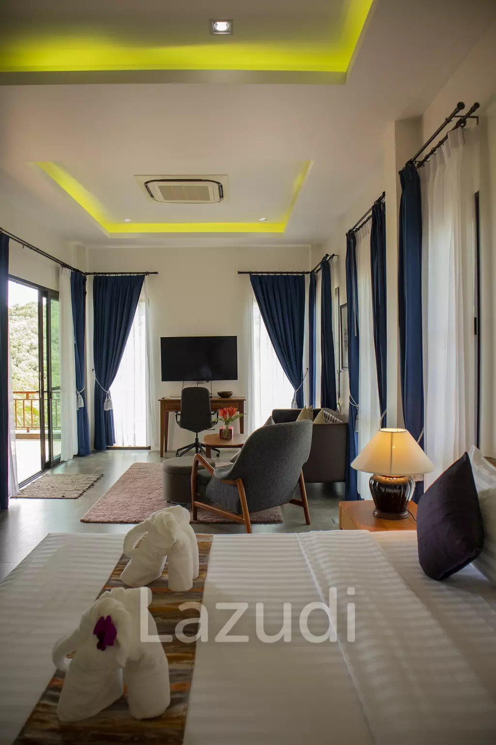 Hillside Pool Villa with Panoramic Sea and Island Views on 7,000 sqm of Land for Sale