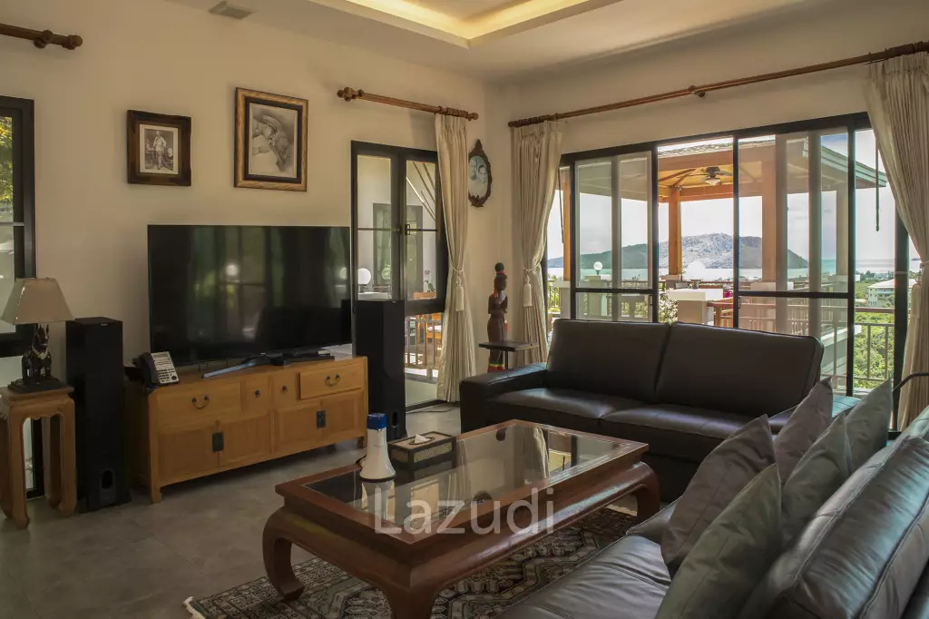 Hillside Pool Villa with Panoramic Sea and Island Views on 7,000 sqm of Land for Sale
