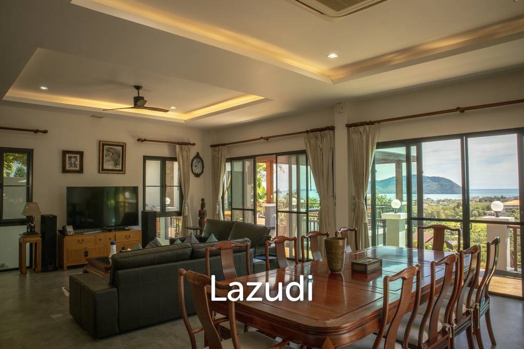 Hillside Pool Villa with Panoramic Sea and Island Views on 7,000 sqm of Land for Sale