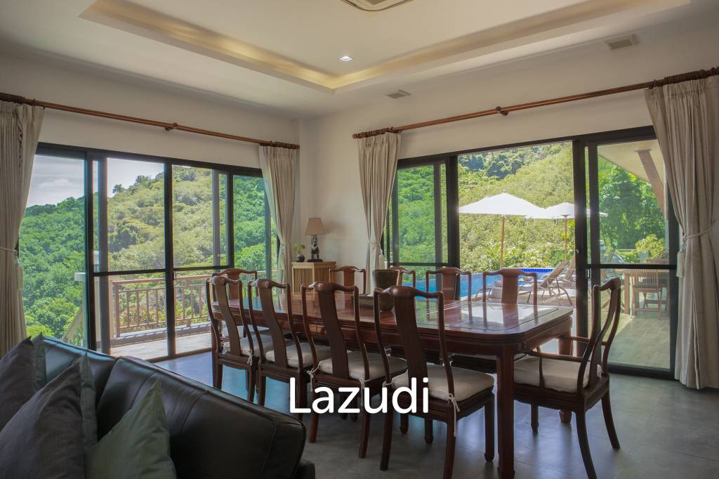 Hillside Pool Villa with Panoramic Sea and Island Views on 7,000 sqm of Land for Sale