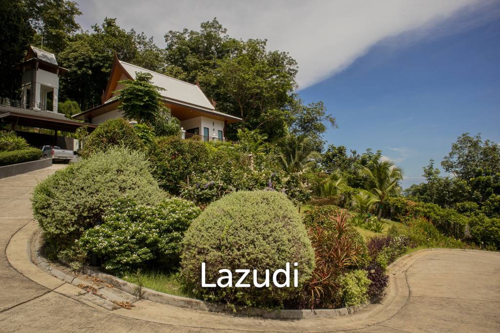 Hillside Pool Villa with Panoramic Sea and Island Views on 7,000 sqm of Land for Sale