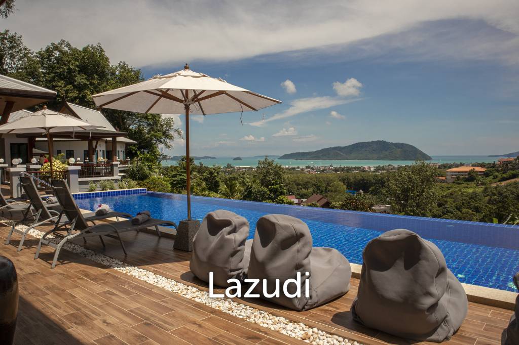 Hillside Pool Villa with Panoramic Sea and Island Views on 7,000 sqm of Land for Sale