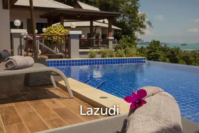 Hillside Pool Villa with Panoramic Sea and Island Views on 7,000 sqm of Land for Sale