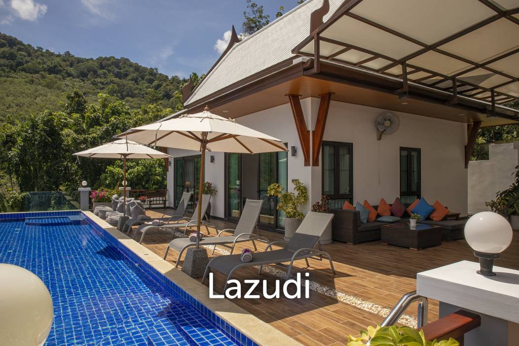 Hillside Pool Villa with Panoramic Sea and Island Views on 7,000 sqm of Land for Sale