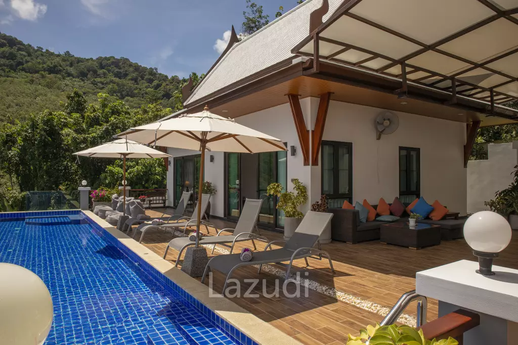 Hillside Pool Villa with Panoramic Sea and Island Views on 7,000 sqm of Land for Sale
