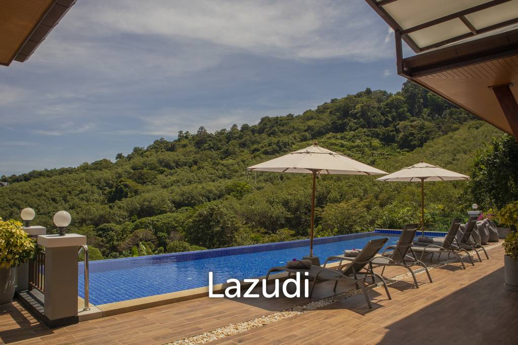 Hillside Pool Villa with Panoramic Sea and Island Views on 7,000 sqm of Land for Sale
