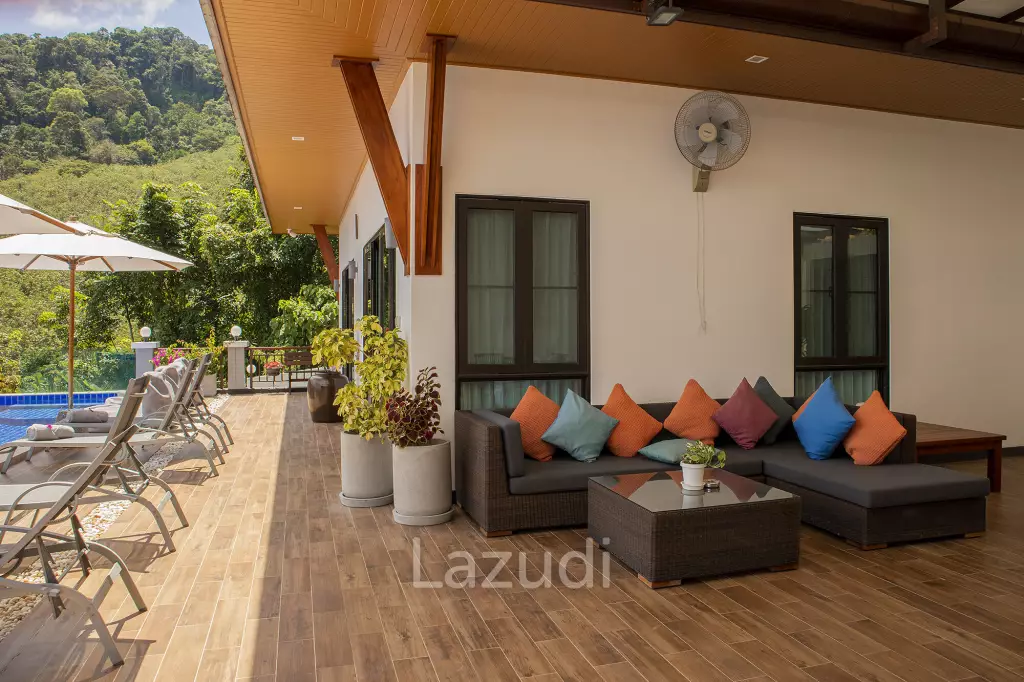 Hillside Pool Villa with Panoramic Sea and Island Views on 7,000 sqm of Land for Sale