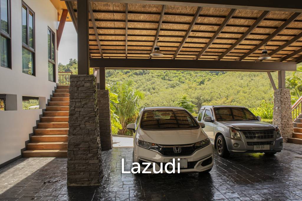 Hillside Pool Villa with Panoramic Sea and Island Views on 7,000 sqm of Land for Sale