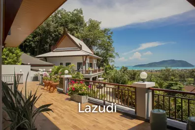 Hillside Pool Villa with Panoramic Sea and Island Views on 7,000 sqm of Land for Sale