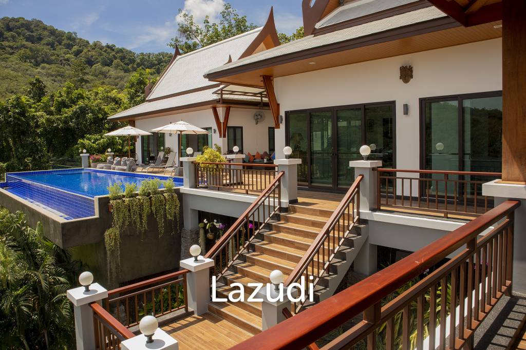Hillside Pool Villa with Panoramic Sea and Island Views on 7,000 sqm of Land for Sale