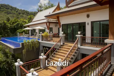 Hillside Pool Villa with Panoramic Sea and Island Views on 7,000 sqm of Land for Sale