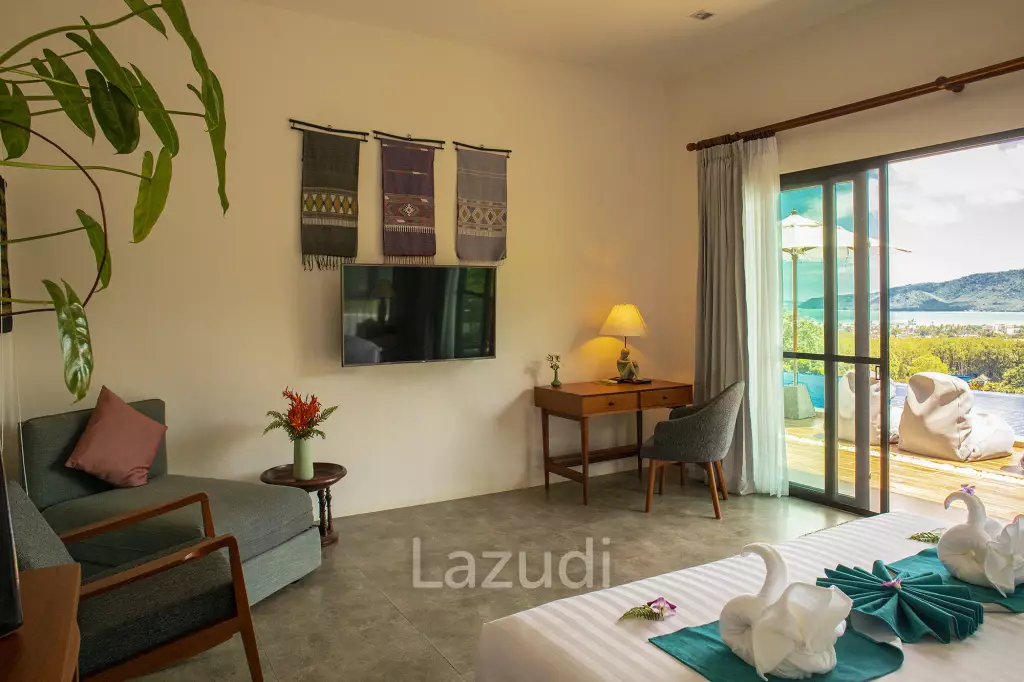 Hillside Pool Villa with Panoramic Sea and Island Views on 7,000 sqm of Land for Sale