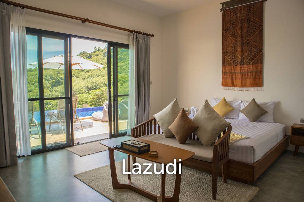 Hillside Pool Villa with Panoramic Sea and Island Views on 7,000 sqm of Land for Sale