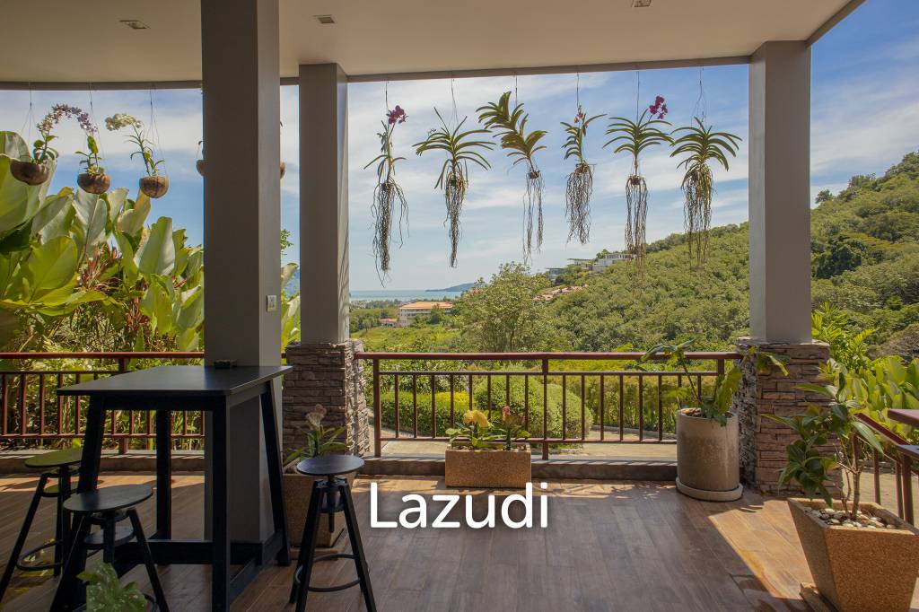 Hillside Pool Villa with Panoramic Sea and Island Views on 7,000 sqm of Land for Sale