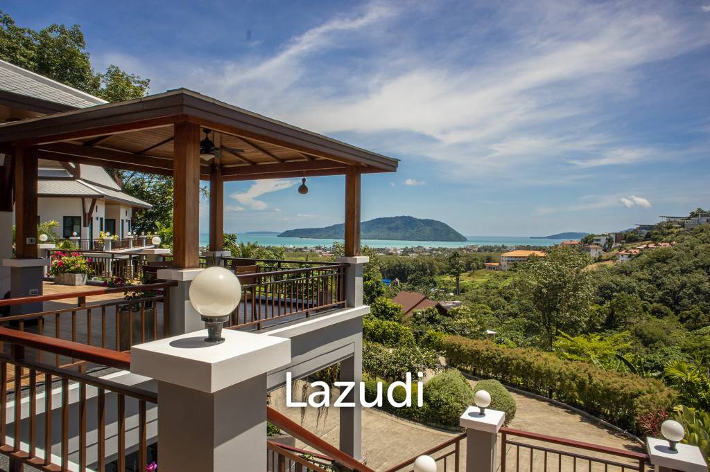Hillside Pool Villa with Panoramic Sea and Island Views on 7,000 sqm of Land for Sale
