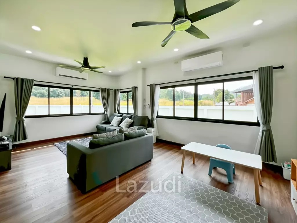 บ้านเดี่ยวชั้นเดียว 140 ตร.ม. บนที่ดิน 800 ตร.ม. วิวเขาสวยงามในเขาเต่า