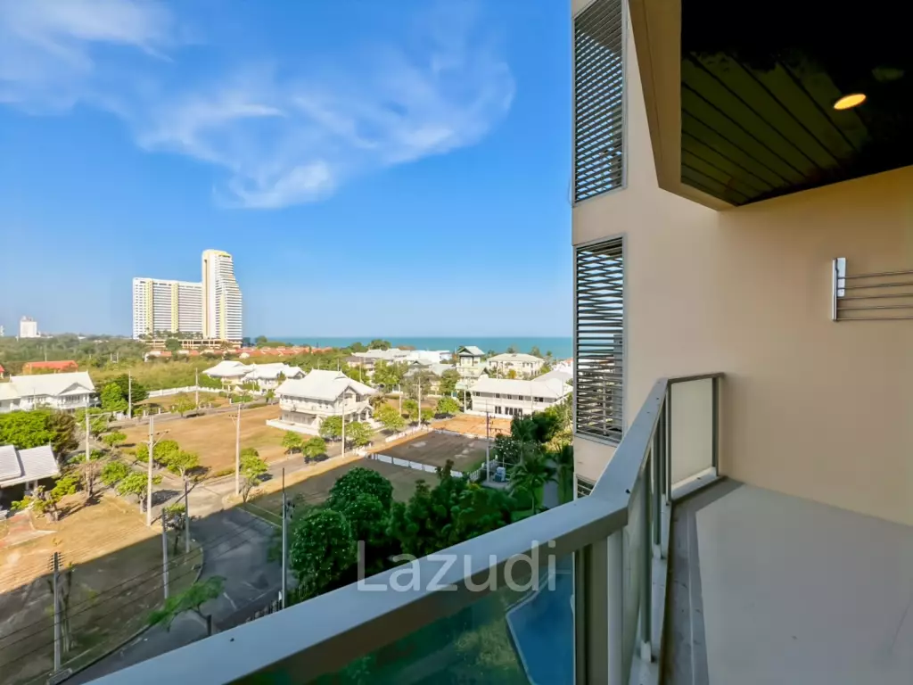 45 sqm Sea-View 1-Bed Condo on 7th Floor in Cha-Am
